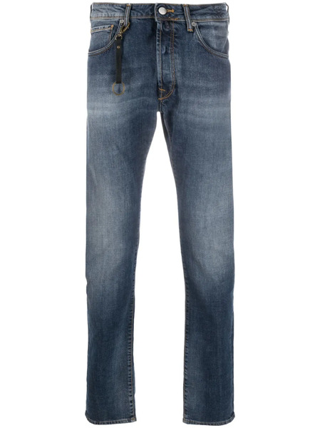  Incotex Straight-leg Keyring-attachment Jeans - Blue 
