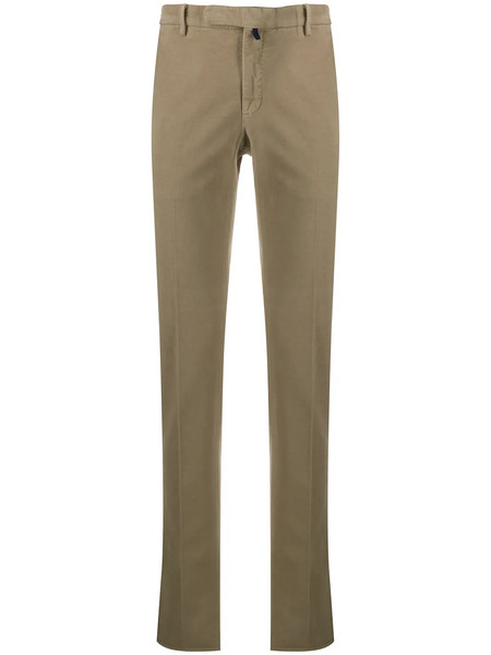  Incotex Textured Straight-leg Trousers - Neutrals 