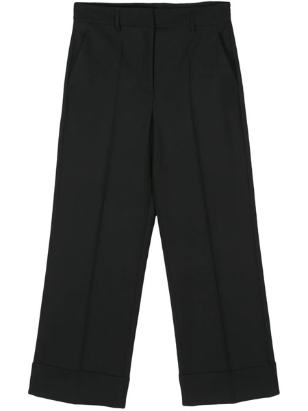  Incotex Wide-leg Tailored Trousers - Black 
