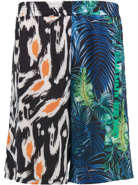  Indacum Botanical-print Shorts - Black 