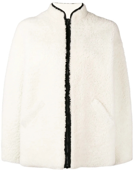  Inès & Maréchal Fur Jacket - White 
