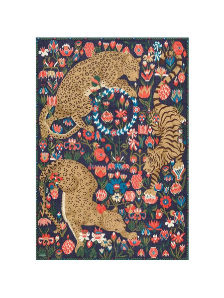  Inoui Editions Graphic-print Scarf - Blue 