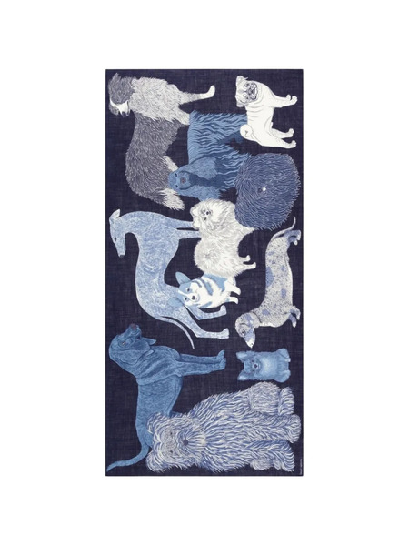  Inoui Editions Print Scarf - Blue 