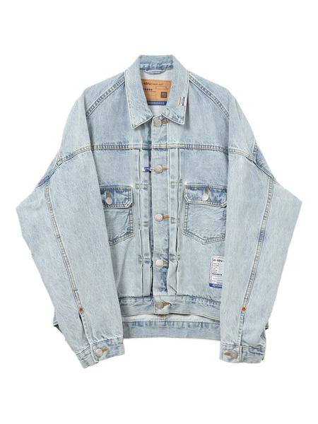  In･stru(men-tal). Logo-print Denim Jacket - Blue 
