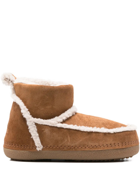  Inuikii Classic Shearling Low Suede Ankle Boots - Brown 