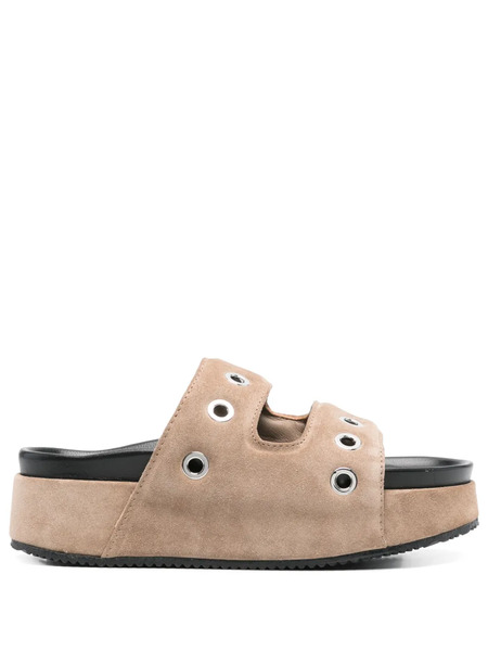  Inuikii Leather Sandals - Brown 