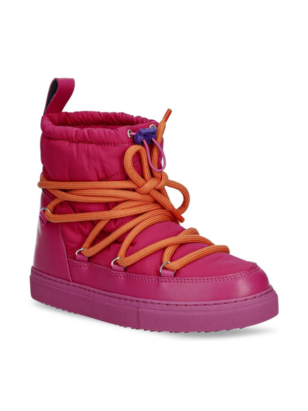  Inuikii Padded Lace-up Boots - Pink 
