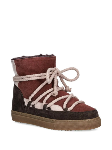  Inuikii Patchwork Lace-up Boots - Red 