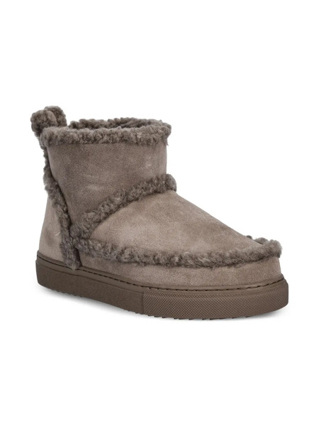  Inuikii Round-toe Fleece-trim Boots - Grey 