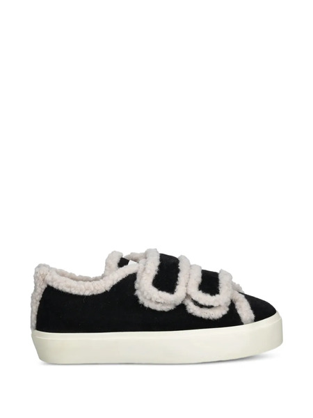  Inuikii Shearling-trim Sneakers - Black 