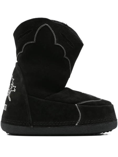  Inuikii Suede Cowboy Boots - Black 