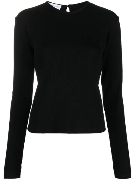 Ioana Ciolacu Plain Open-back Sweatshirt - Black 