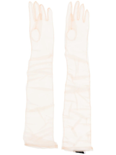  Ioana Ciolacu Sheer-finish Gloves - Neutrals 