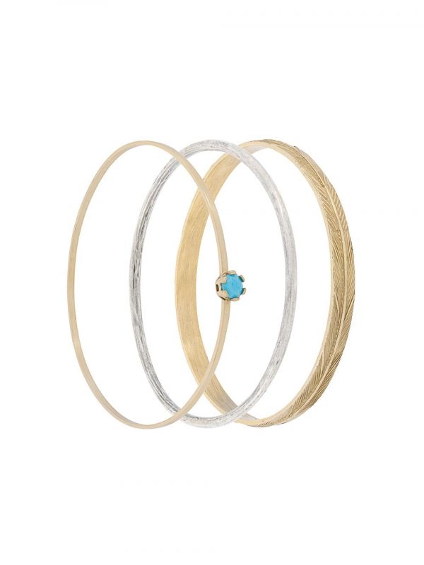  Iosselliani Puro Set Of Three Bangles - Grey 
