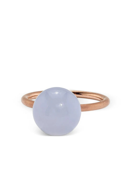  Irene Neuwirth 18kt Rose Gold Medium Gumball Chalcedony Ring - Pink 