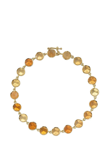  Irene Neuwirth 18kt Yellow Gold Classic Link Fire Opal Bracelet 