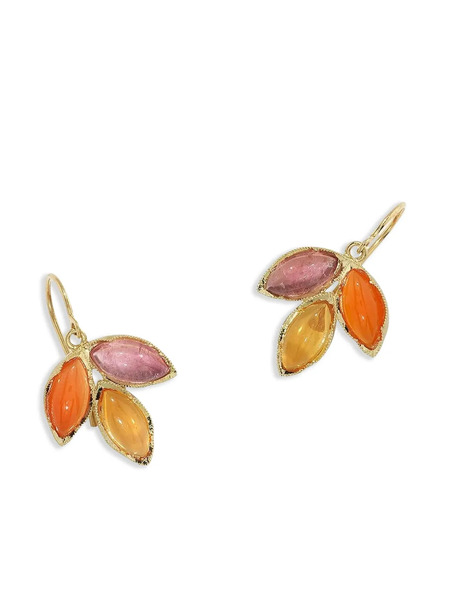  Irene Neuwirth 18kt Yellow Gold Classic Trio Dew Multi-stone Earrings 