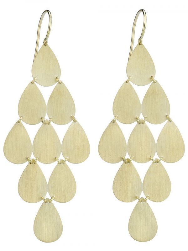  Irene Neuwirth Teardrop Chandelier Earrings - Metallic 