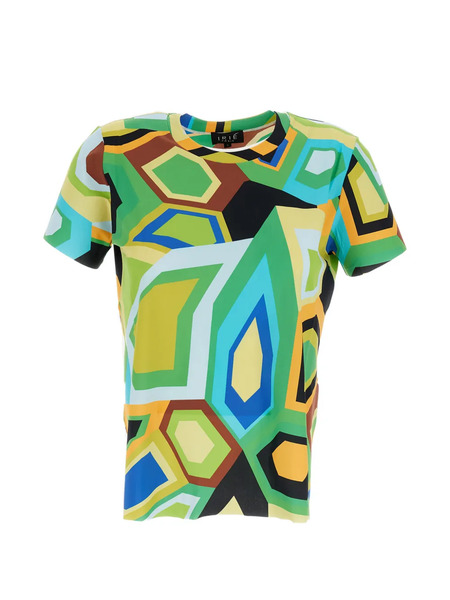  Irie' Geometric Print T-shirt - Green 
