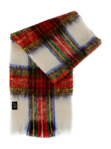  Irie' Plaid-pattern Scarf - White 