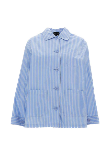  Irie' Striped Chest-pocket Jacket - Blue 