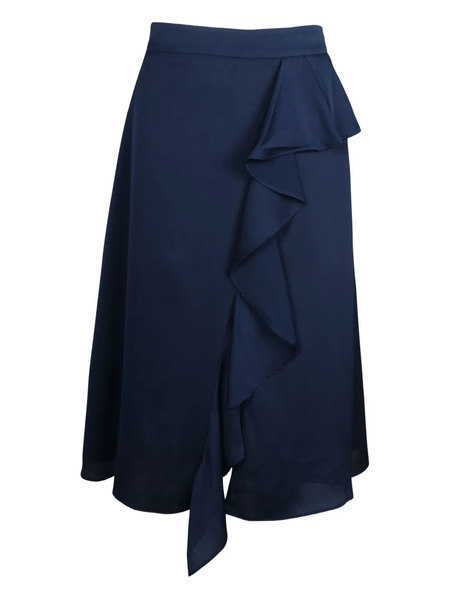  Iris & Ink Ruffled Midi Skirt - Blue 