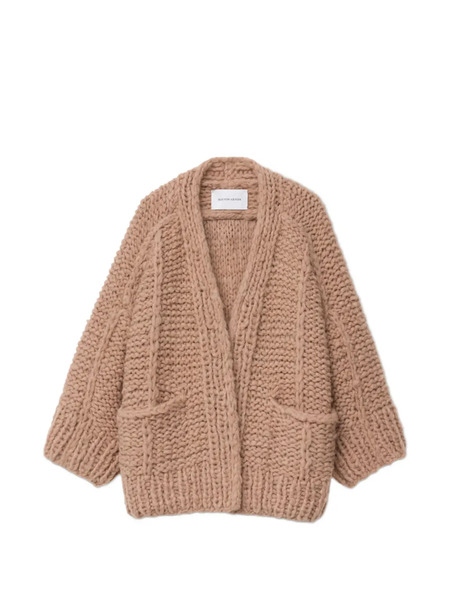  Iris Von Arnim Junia Pocket Knitted Cardigan - Pink 