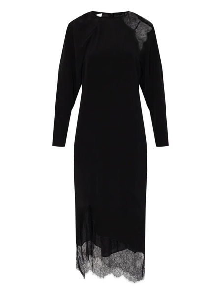  Iro Adima Lace-panel Midi Dress - Black 