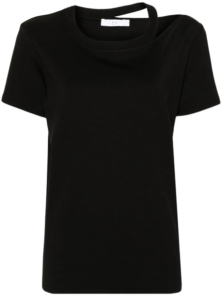  Iro Auranie Cut-out T-shirt - Black 