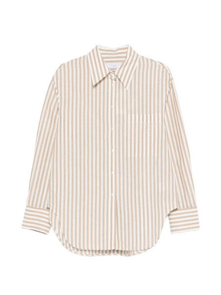 Iro Azaloa Striped Pocket Shirt - White 