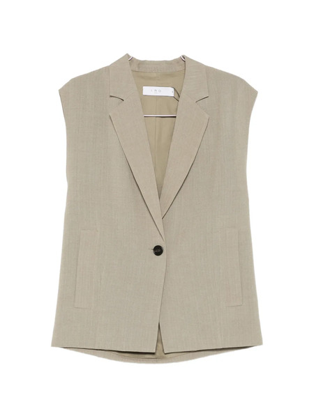  Iro Button Sleeveless Vest - Green 