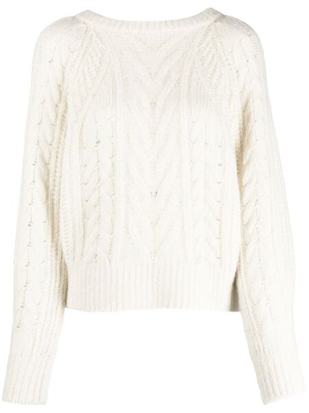  Iro Cable-knit Wool-blend Jumper - Neutrals 