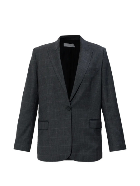  Iro Calu Check-pattern Blazer - Grey 