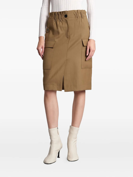  Iro Carrie Pocket Midi Skirt - Brown 