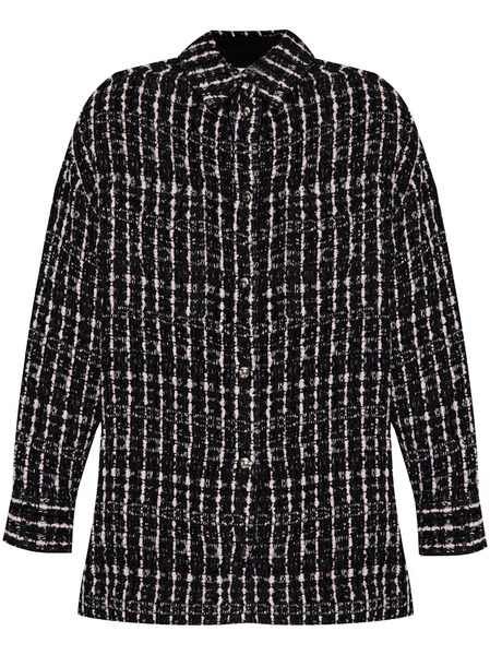  Iro Check Pattern Jacket - Black 