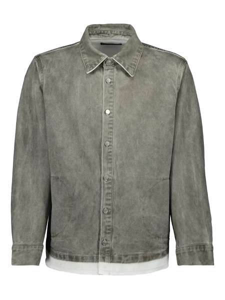  Iro Cotton Denim Shirt - Grey 