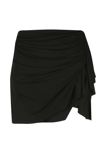  Iro Draped Mini Skirt - Black 