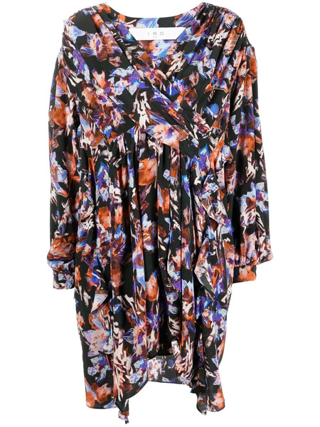  Iro Floral Print Dress - Black 