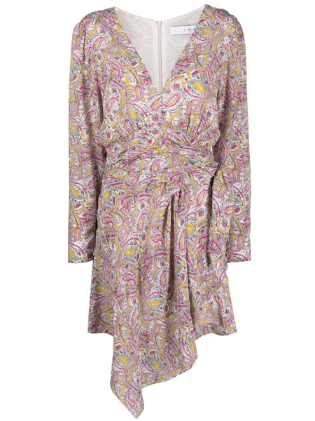  Iro Graphic-print Wrap Minidress - Pink 