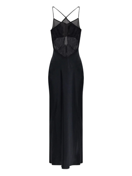  Iro Lace-insert Midi Slip Dress - Black 