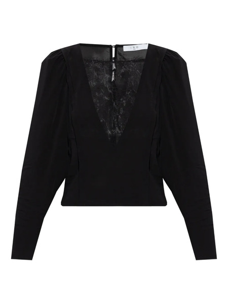 Iro Lace-panelled Blouse - Black 