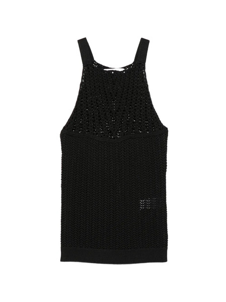  Iro Lalita Open Knit Top - Black 