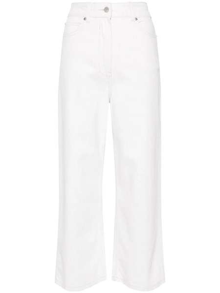 Iro Martine Cropped Straight Jeans - Neutrals 