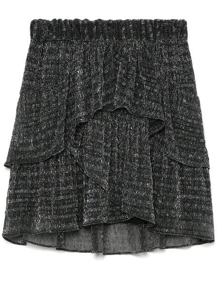  Iro Metallic-threads Mini Skirt - Black 