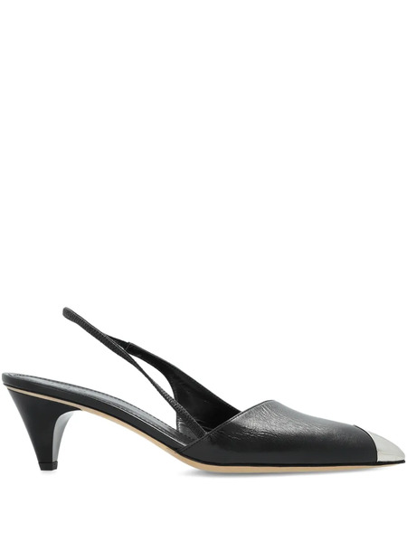 Iro 60mm Stargey Slingback Metallic-toe Pumps - Black 
