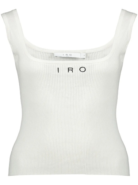  Iro Ribbed Top - White 