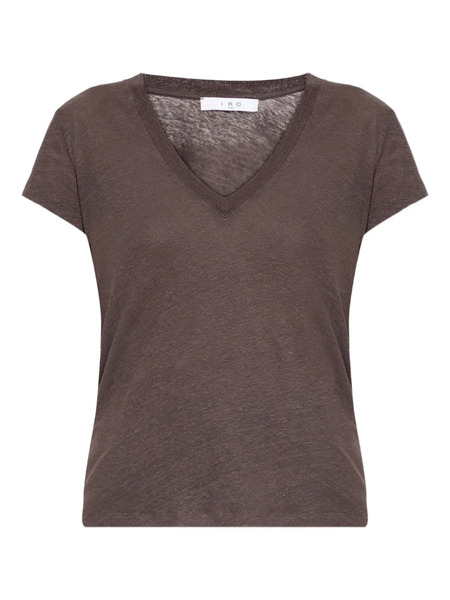  Iro Rodeo V-neck T-shirt - Brown 