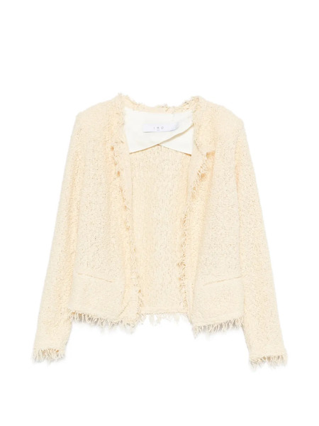  Iro Shavani Frayed Jacket - Neutrals 