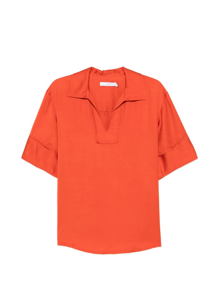  Iro Short-sleeve Blouse - Orange 