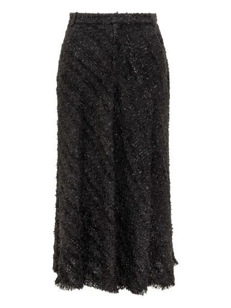  Iro Sparkle-fringed Skirt - Black 